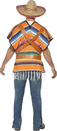 Vista 3 de Smiffy's - Disfraz de tequila para hombre con cinturón de poncho