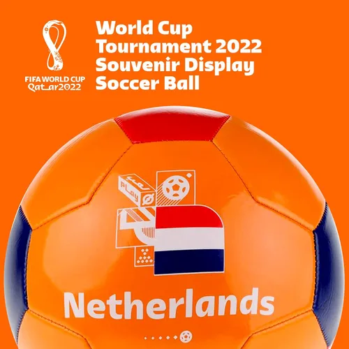 Vista 2 de Capelli Sport Copa Mundial de la FIFA Qatar 2022, exhibición de recuerdo de balón de fútbol, con licencia oficial para jugadores de fútbol jóvenes