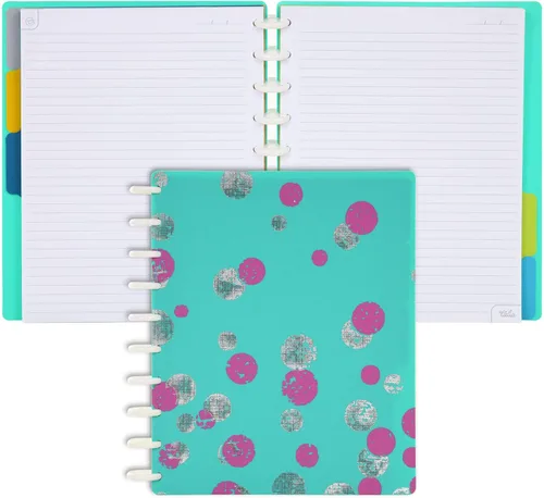 Vista 150 de Talia - Cuadernos de notas con tapas, planificador, personalizables, (Rosa de los 90, Junior (5.5 pulgadas x 8.5 pulgadas))