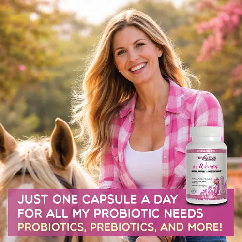 Vista 5 de Essential Source Triactive Biotics para mujeres - Probióticos para mujeres con 18 cepas, prebiótico orgánico VitaFiber y arándano para la salud
