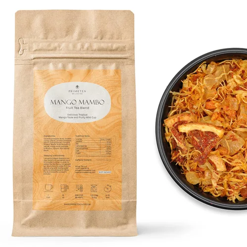 Vista 57 de Prime Tea Grandma's Fruit Basket – Exquisita fruta tisana, hojas sueltas orgánicas de primera calidad, deliciosa mezcla de té de hierbas, natural