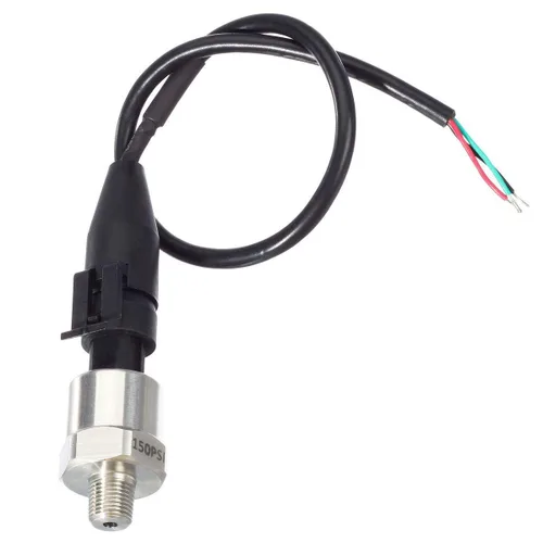 Vista 8 de AUTEX Transductor/remitente/sensor de presión 150 Psi con arnés de conector 0-150 Psi, acero inoxidable, 1/8”-27 NPT, sensor de transductor