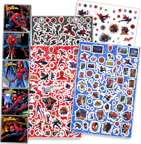 Vista 4 de Juego de calcomanías y actividades para colorear de Spiderman