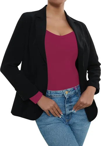 Vista 8 de RoomTour Body de manga larga con cuello cuadrado para mujer