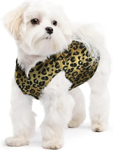 Vista 101 de Abrigo elástico de lana para perro, ropa suave y cálida para perro, suéter elástico para mascotas, lavable en lavadora, ecológico, para todo el año