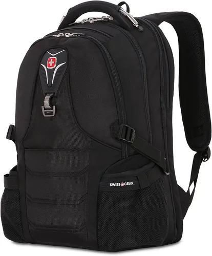 Vista 8 de SwissGear Mochila para laptop, Negro, 17 pulg.
