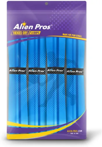Vista 11 de ALIEN PROS Pickleball Overgrip (paquete de 4) con crestas para un mejor control de agarre, cinta de agarre de pickleball precortada y seca al tacto
