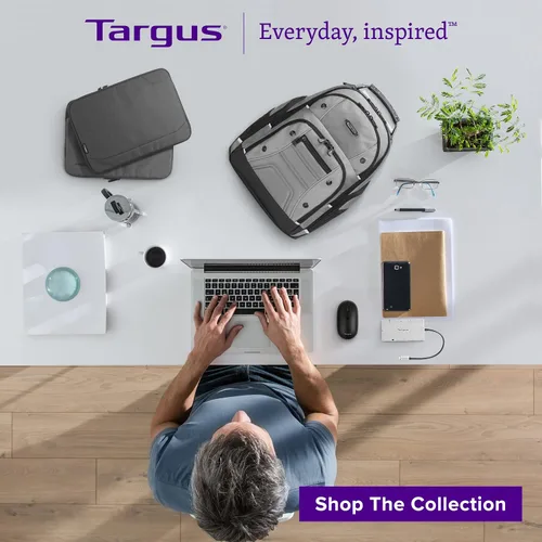 Vista 7 de Targus Maletín EcoSmart Cypress para el 40 aniversario, se adapta a portátiles de hasta 15.6 pulgadas, mochila ecológica hecha de 21 botellas de PET