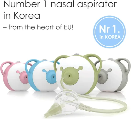 Vista 2 de Aspirador Nasal Nosiboo Pro para Bebés Succionador Eléctrico Nasal Fabricado en la UE Potencia de Succión Ajustable Calidad Premium Diseño