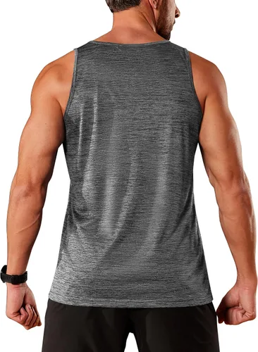 Vista 6 de TACVASEN Camisetas sin mangas para hombre de secado rápido para entrenamiento muscular atlético, gimnasio, culturismo, camiseta de rendimiento