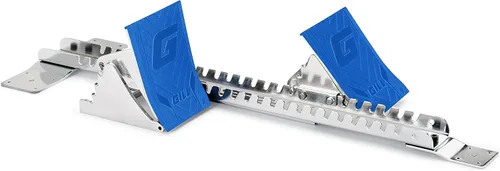 Vista 10 de Gill Athletics Pedales de aluminio fundido S2 Starting Block de 8 pulgadas de alto, diseñados para competiciones de alto nivel en pista y campo