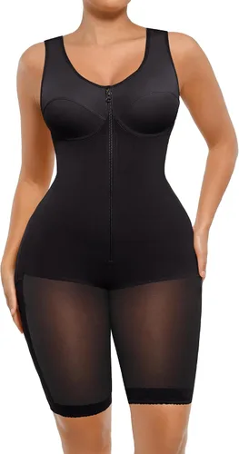Vista 6 de FeelinGirl Shapewear Tummy Control Post Surgery Body Shaper Compression Garment Butt Lifter Beige