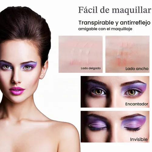Vista 7 de Elevación de ojos de las tiras correctoras del párpado de las etiquetas engomadas naturales Adhesivo unilateral