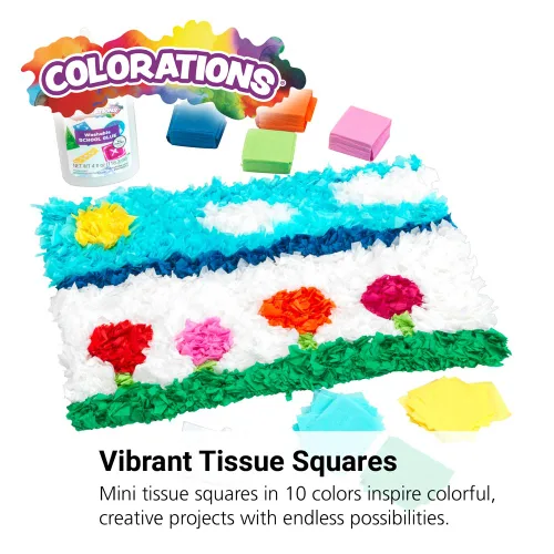 Vista 2 de Colorations® Mini cuadros de tejido – 10 colores, 5,000 piezas