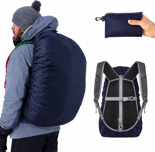 Vista 12 de Frelaxy - Funda impermeable para mochila, nivel de impermeabilidad de 10000 mm, estructura multicapa ultrarresistente mejorada, correa con hebilla