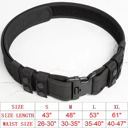 Vista 4 de LUITON Cinturón táctico para hombre – Rigger Molle estilo militar de combate de 2 pulgadas para policía y seguridad