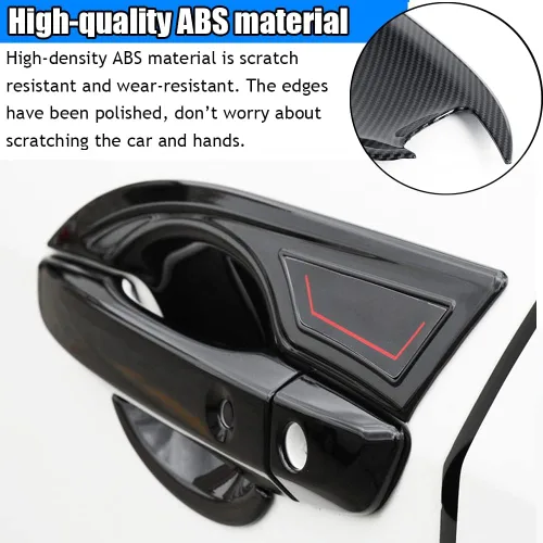 Vista 6 de Accesorios exteriores personalizados para Honda Civic Hatchback/Type R 2016 2017 2018 2019 2020 2021 ABS manija de puerta cubierta de tazón