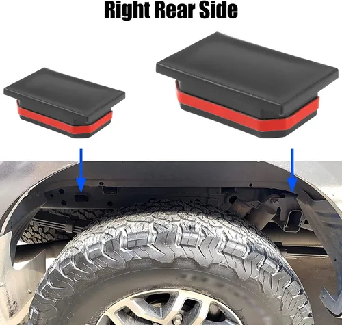 Vista 6 de BASIKER Tapones para Orificios de Tubo del Bastidor para Ford F150 Raptor 2017-2019 Tapas Anti Suciedad Barro y Residuos Tapones para Orificios