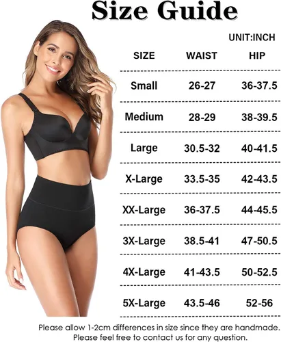 Vista 5 de OUENZ - Ropa interior de algodón para mujer, transpirable, lisa, cómoda, calzón suave de cintura alta