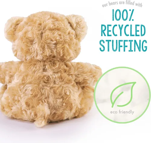 Vista 4 de BenBen Oso de peluche, paquete de 5 ositos de peluche pequeños de 8 pulgadas a granel, juguete de peluche peludo, decoración de Pascua para baby