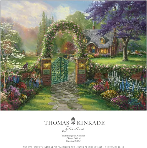 Vista 6 de Ceaco - Thomas Kinkade - Inspiraciones - Cabaña de colibrí - Rompecabezas de 300 piezas