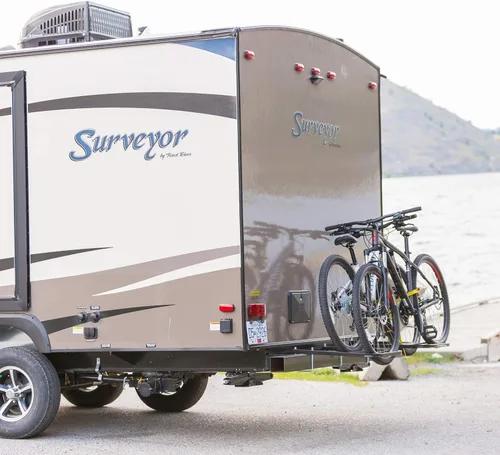 Vista 3 de Swagman soporte transportador de 2 bicicletas para defensa de caravana
