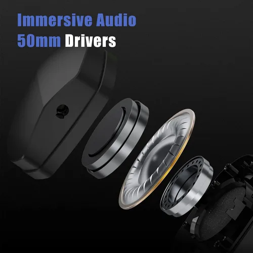 Vista 5 de NUBWO G06 Auriculares inalámbricos duales para juegos con micrófono para PS5, PS4, PC, móvil, interruptor inalámbrico de 2.4 GHz + Bluetooth