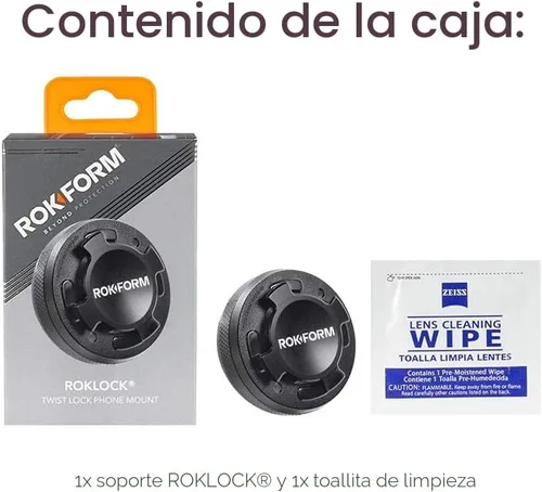 Vista 7 de Rokform - Soporte para teléfono con carcasa, soporte de salpicadero de aluminio seguro para coche y camión, se adhiere a cualquier superficie plana