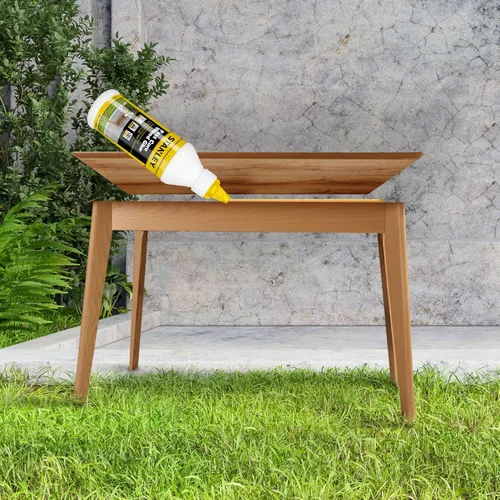 Vista 2 de STANLEY D4 - Pegamento para madera de curado rápido, 1 x 13.5 onzas, alta resistencia, secado rápido, perfecto para carpintería, muebles y más