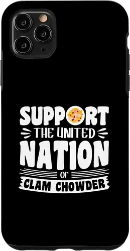Vista 13 de iPhone 16 Support the united nation of Clam Chowder Case