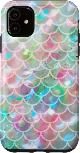 Vista 8 de Funda para iPhone 16 Mermaidcore Aesthetic Scales Ombre Pastel Sirencore