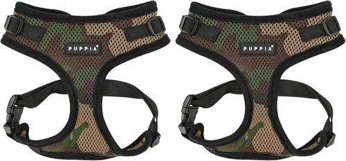 Vista 13 de Arnés con cuello ajustable Puppia Authentic RiteFit, S, Camo