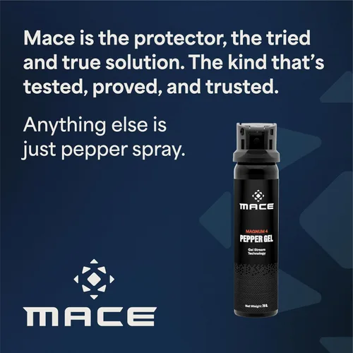 Vista 6 de Mace Pepper Gel - Max Police Strength with UV Dye, No Wind Blowback, Long Range Protection, Personal Security & Home Defense Pepper Spray Gel for