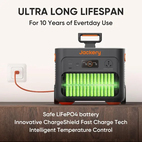 Vista 6 de Jackery Estación de energía portátil Explorer 2000 Plus, generador solar de 2042 Wh, compatible con panel solar para caravanas al aire libre