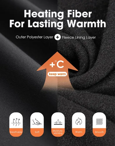 Vista 2 de MANCYFIT Ropa interior térmica para niños conjunto de pantalones largos con forro polar para niños capa base ultra suave