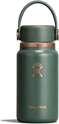 Vista 16 de Hydro Flask Micro Bottle - Mini frasco aislado a prueba de fugas para bolso o bolsillo en 6.7 onzas, verde agave