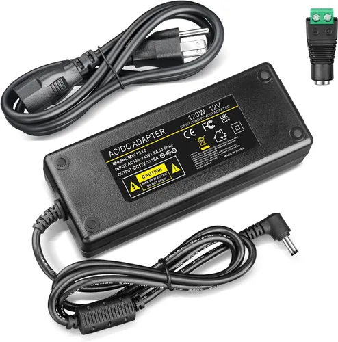 Vista 9 de Fuente de alimentación de 12 V 7 A 84 W Adaptador de CA/CC CA 100-240V a CC 12 voltios 7Amp Convertidor de transformador de potencia de conmutación