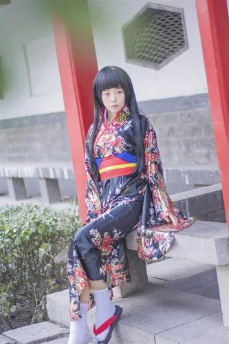 Vista 8 de Disfraz de anime kimono para cosplay, vestido de Lolita