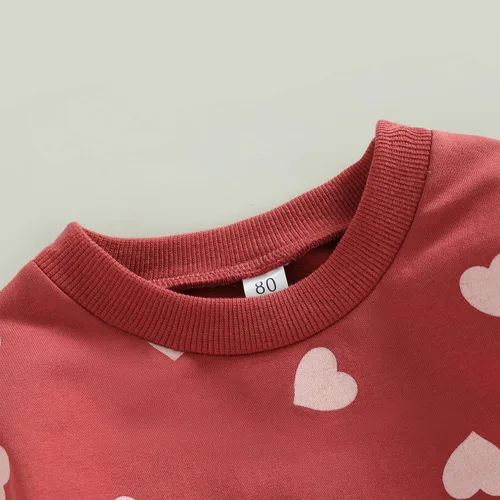 Vista 4 de Conjunto de Halloween para bebé y niña, con parche de calabaza, cuello redondo, suéter para otoño y Halloween