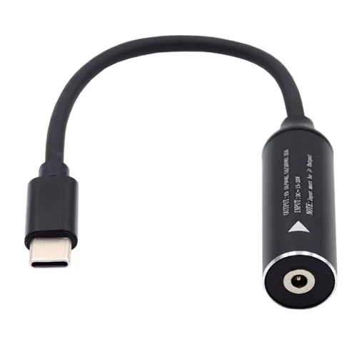 Vista 8 de chenyang Convertidor de alimentación CC a USB C, USB C macho a CC 0.098x0.028 in PD 65W 5V/9V/20V adaptador de cable de carga rápida