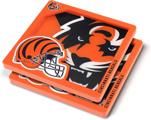 Vista 17 de YouTheFan NFL - Posavasos de la serie de logotipos en 3D