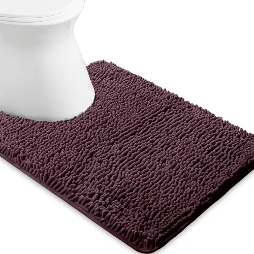 Vista 170 de Yeaban Alfombra de pasillo de baño de 24 x 72 pulgadas, antideslizante, alfombra de baño larga de felpilla gruesa, absorbente y lavable, alfombra