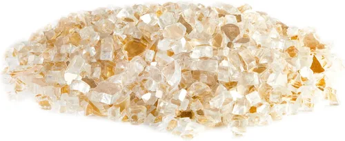 Vista 5 de HeatPro Fir Pit Glass, dorado reflectante Reflectante dorado