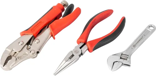 Vista 5 de Powerbuilt Kit de herramientas para motocicleta de 100 piezas con estuche enrollable, carretera, llaves de viaje, trinquete, dados - 643028ECE