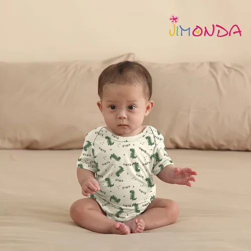 Vista 70 de Jimonda Body de rayón de bambú de manga corta para bebés, niños y niñas, trajes suaves para recién nacidos