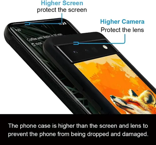 Vista 1101 de Compatible con Google Pixel 4A 5G Mobile Case Creative Acrylic Panel trasero Silicona Protección Grip especialmente diseñado para Google Pixel 4A 5G