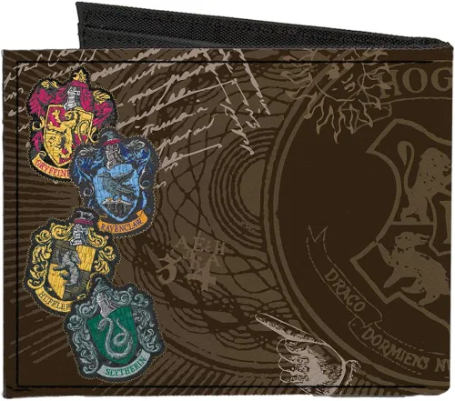 Vista 2 de Buckle-Down - Cartera de lona para hombre, diseño de Harry Potter, 4.0 x 3.5 in