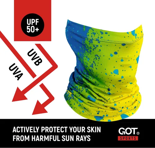 Vista 2 de GOT Sports UPF 50+ Bufanda de Pesca para Cuello - Máscara Facial UV de Protección Solar para Hombres y Mujeres - Cubierta Facial Camo SPF Gator