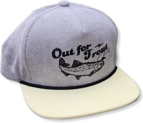 Vista 63 de ThatsRad Out for Trout Corduroy Snapback Sombrero Gorra Pesca con Mosca Pescador