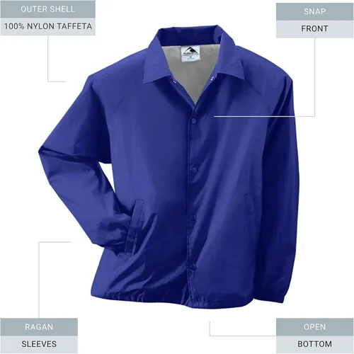 Vista 2 de Augusta Sportswear - Chaqueta de entrenador, de nailon con forro
